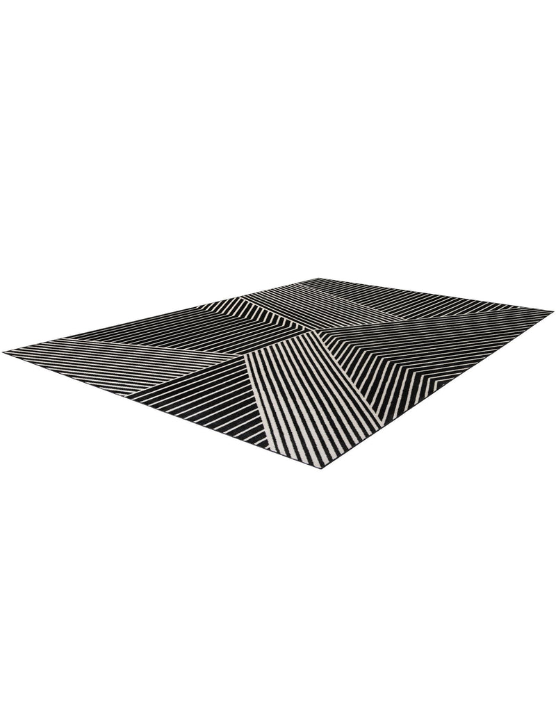 Copenhagen Edge Collection Area Rug -  Osterbro Rectangle Black  lifestyle 22
