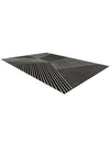 Copenhagen Edge Collection Area Rug -  Osterbro Rectangle Black  lifestyle 23