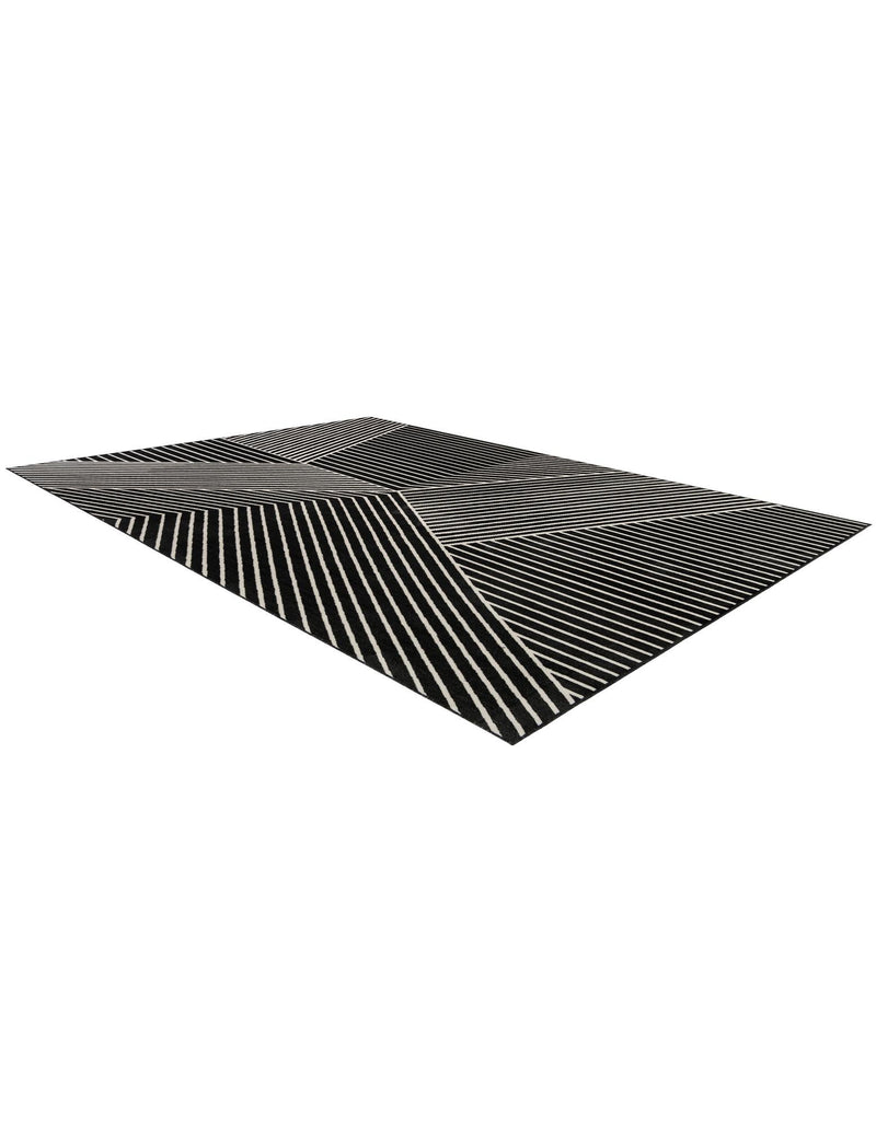 Copenhagen Edge Collection Area Rug -  Osterbro Rectangle Black  lifestyle 23