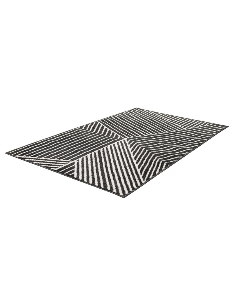 Copenhagen Edge Collection Area Rug -  Osterbro Rectangle Black  lifestyle 24