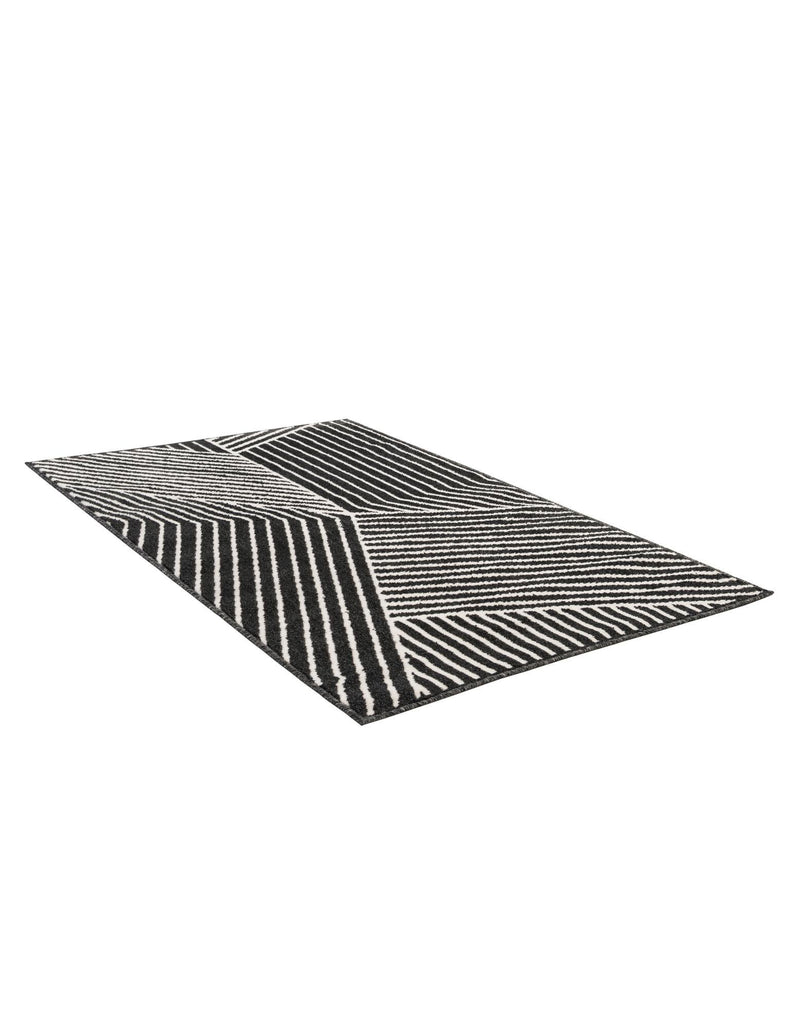 Copenhagen Edge Collection Area Rug -  Osterbro Rectangle Black  lifestyle 25