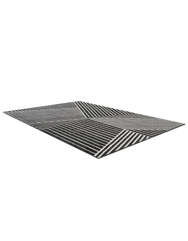 Copenhagen Edge Collection Area Rug -  Osterbro Rectangle Black  lifestyle 9