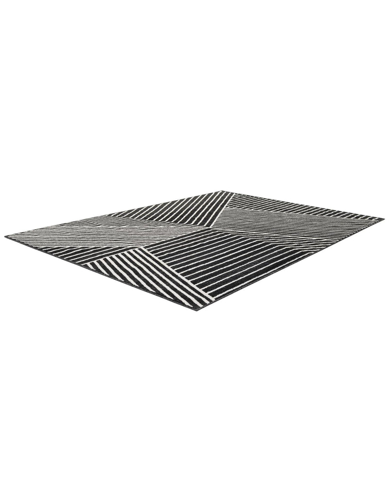 Copenhagen Edge Collection Area Rug -  Osterbro Rectangle Black  lifestyle 10
