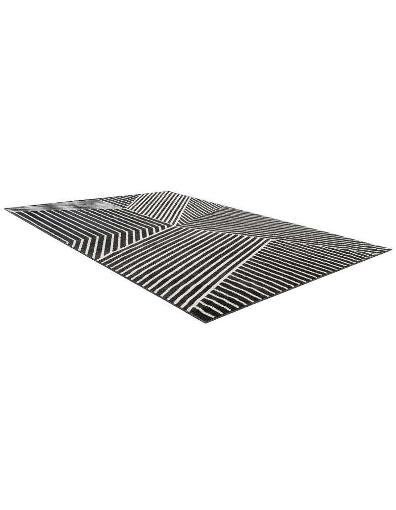 Copenhagen Edge Collection Area Rug -  Osterbro Rectangle Black  lifestyle 11