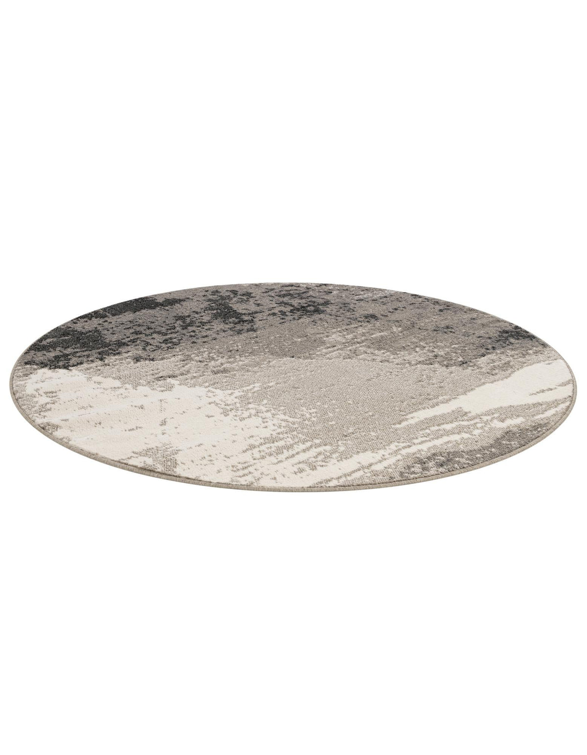 Copenhagen Edge Collection Area Rug - Nyhavn Round Black  lifestyle 54