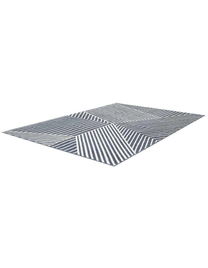 Copenhagen Edge Collection Area Rug -  Osterbro Rectangle Blue  lifestyle 18