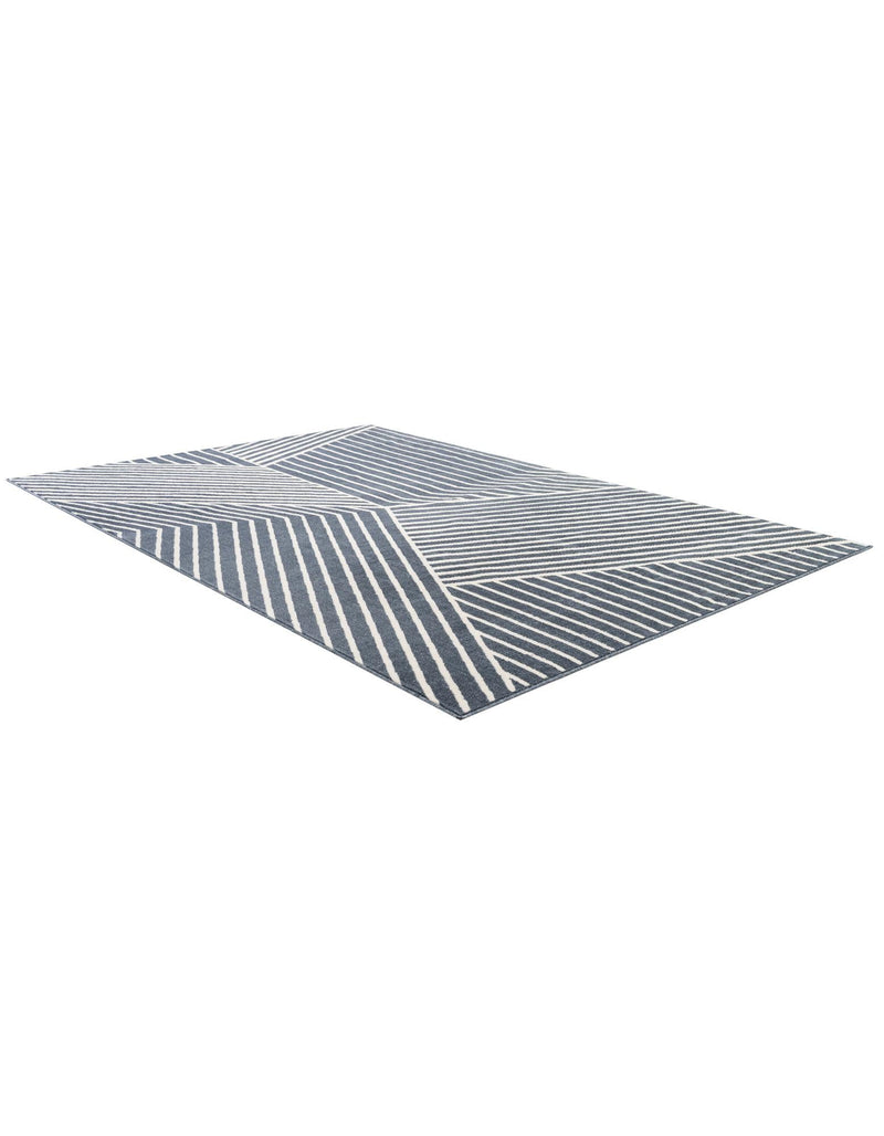 Copenhagen Edge Collection Area Rug -  Osterbro Rectangle Blue  lifestyle 19