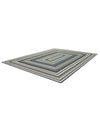 Coastal Terrace Collection Area Rug -  Seashell Rectangle Blue  lifestyle 20