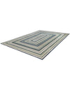 Coastal Terrace Collection Area Rug -  Seashell Rectangle Blue  lifestyle 17