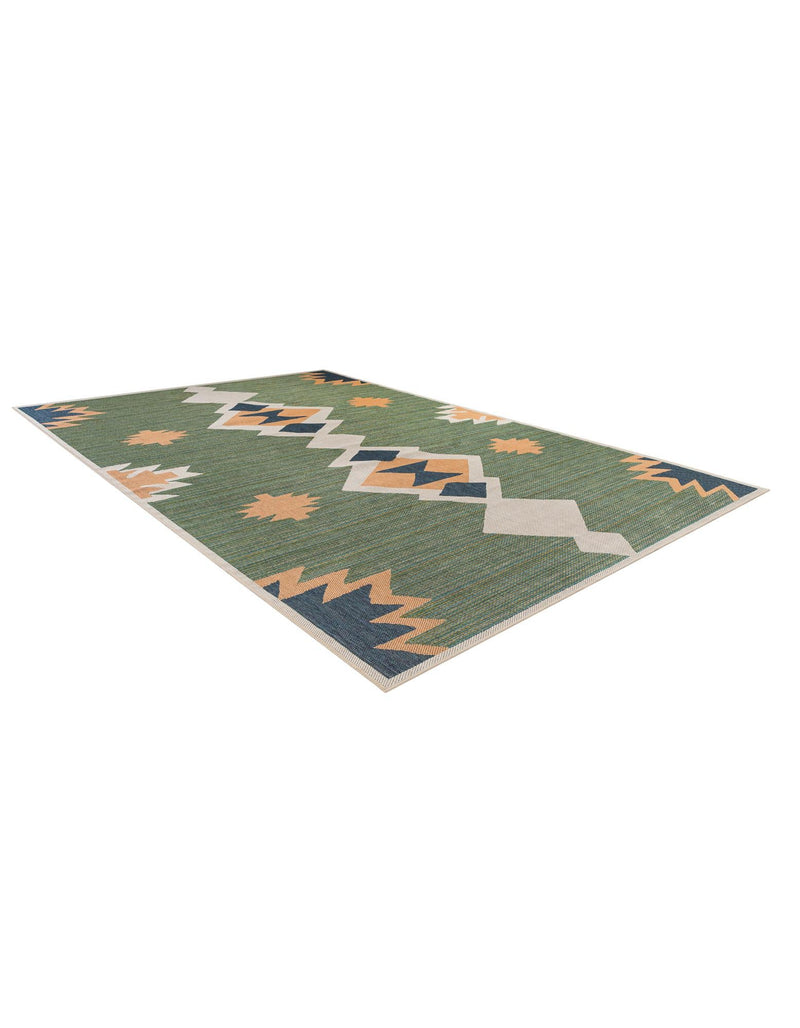 Coastal Terrace Collection Area Rug -  Oceanview Rectangle Green  lifestyle 8