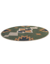 Coastal Terrace Collection Area Rug -  Oceanview Round Green  lifestyle 58