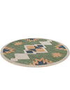 Coastal Terrace Collection Area Rug -  Oceanview Round Green  lifestyle 59
