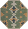 Coastal Terrace Collection Area Rug -  Oceanview Octagon Green  lifestyle 39