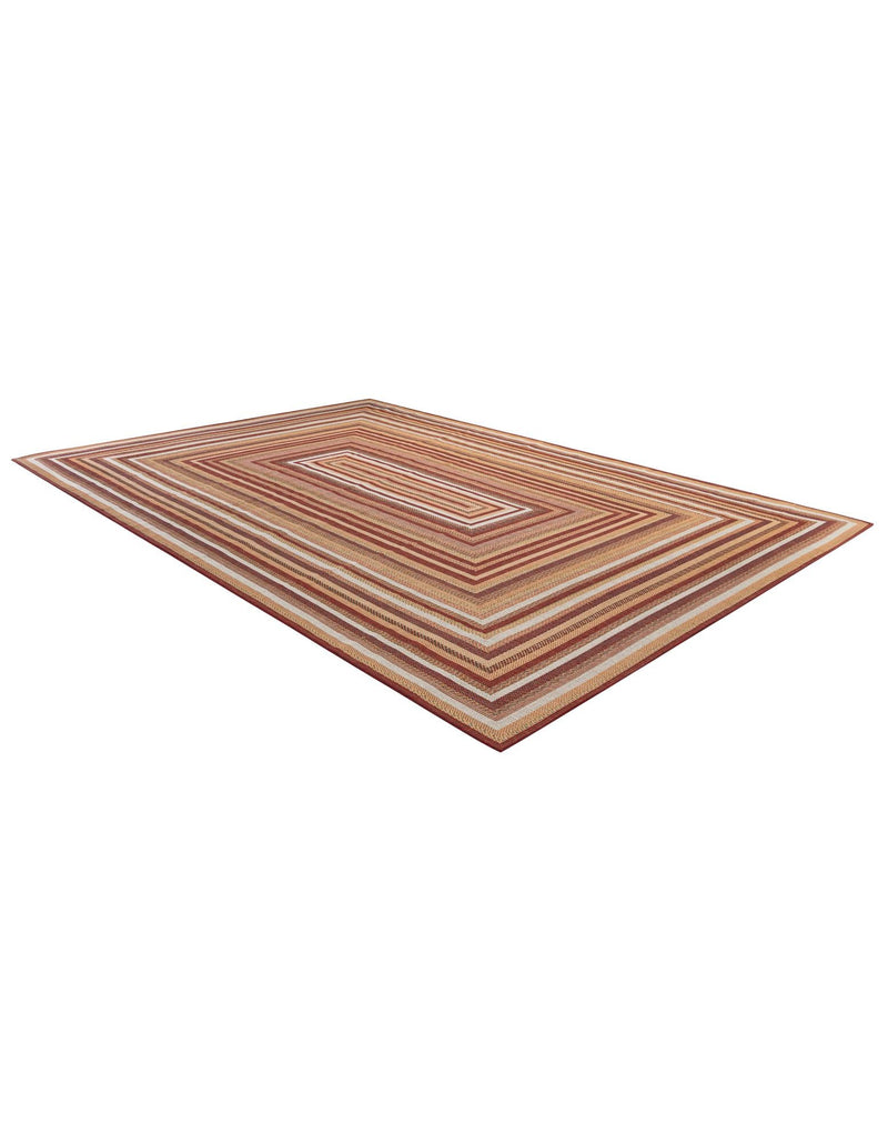 Coastal Terrace Collection Area Rug -  Seashell Rectangle Burgundy  lifestyle 29