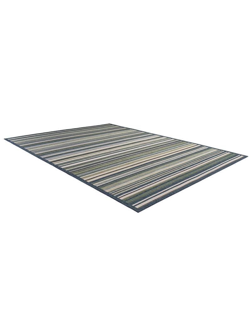 Coastal Terrace Collection Area Rug -  Nautical Rectangle Blue  lifestyle 15