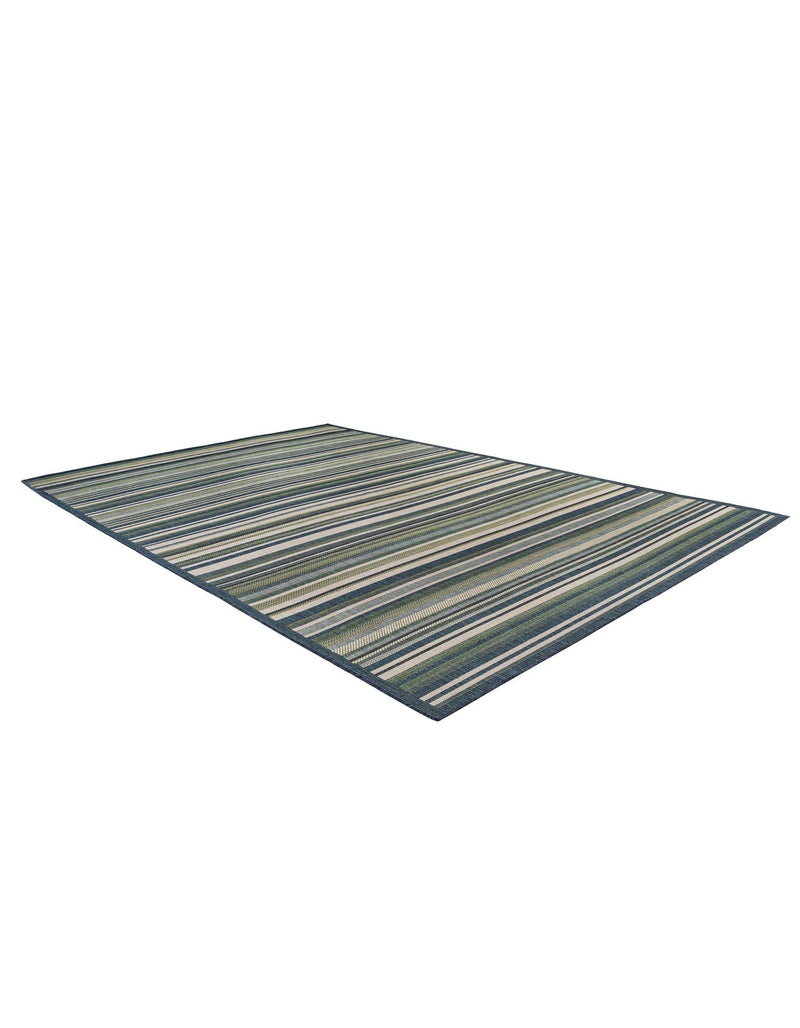 Coastal Terrace Collection Area Rug -  Nautical Rectangle Blue  lifestyle 16