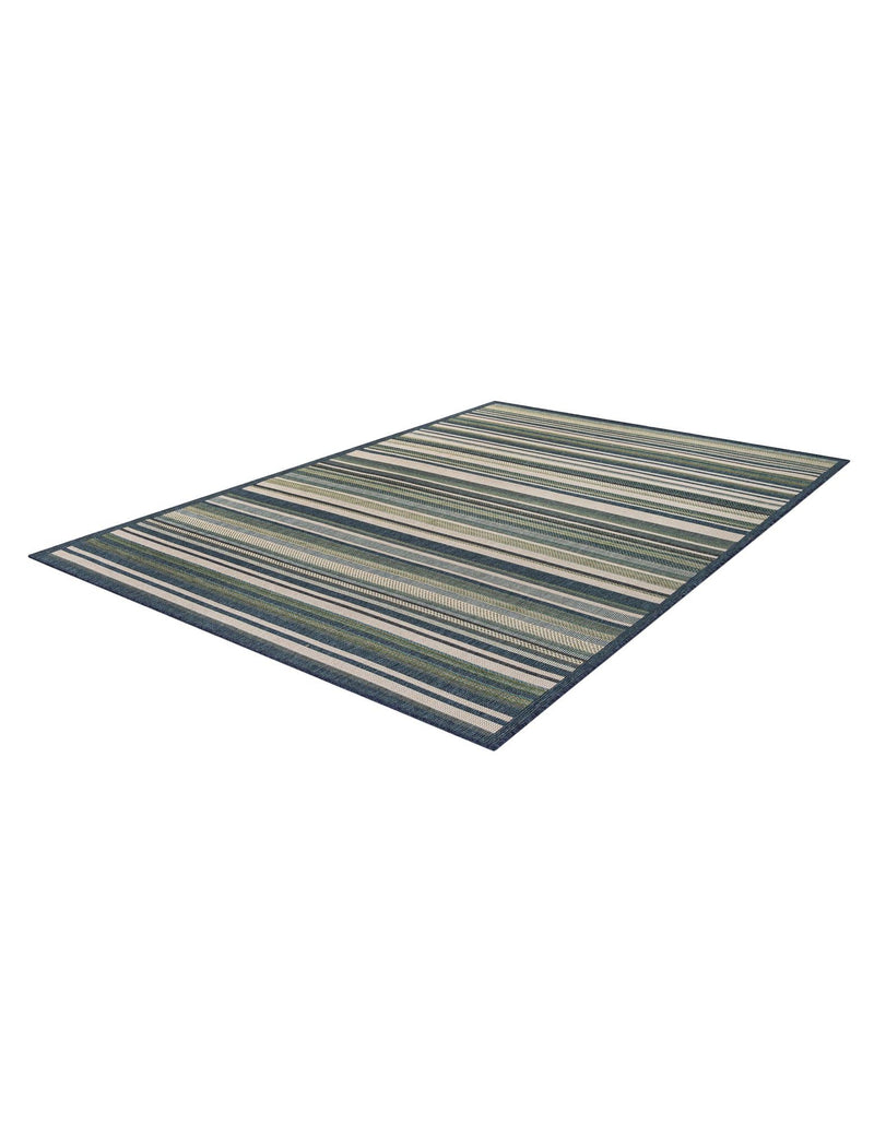 Coastal Terrace Collection Area Rug -  Nautical Rectangle Blue  lifestyle 8