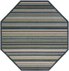 Coastal Terrace Collection Area Rug -  Nautical Octagon Blue  lifestyle 50