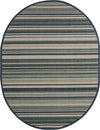 Coastal Terrace Collection Area Rug -  Nautical Oval Blue  lifestyle 73