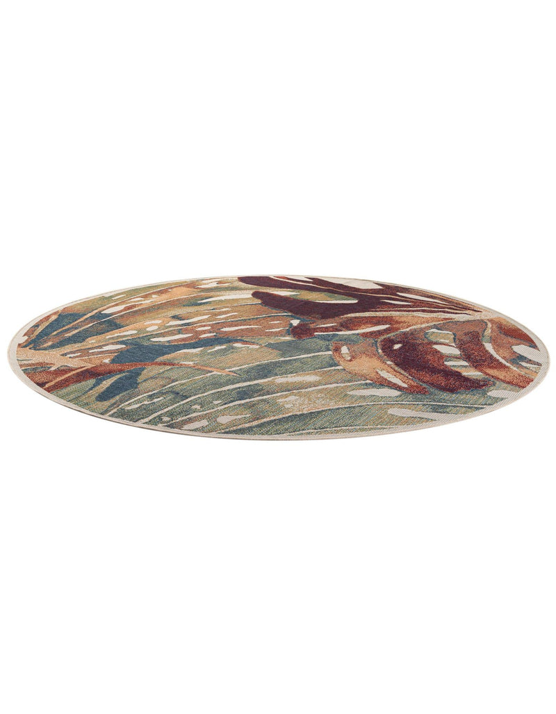 Coastal Terrace Collection Area Rug -  Wavecrest Round Multi  lifestyle 29