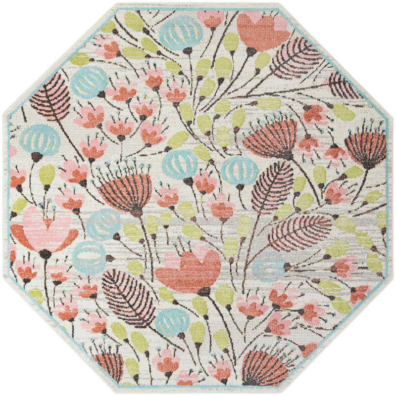 Wonder Tykes Collection Area Rug -  Fantasy Octagon Ivory  lifestyle 26