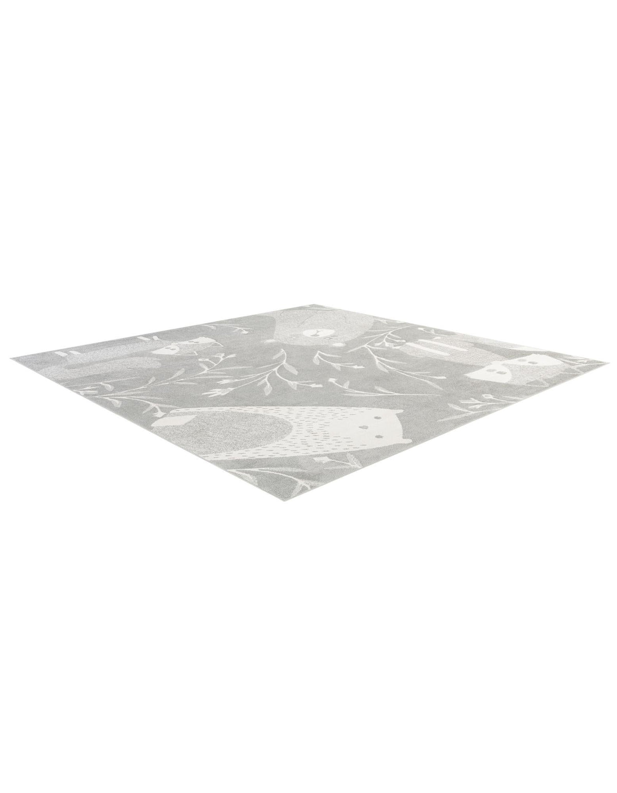 Wonder Tykes Collection Area Rug -  Quirky Square Gray  lifestyle 44