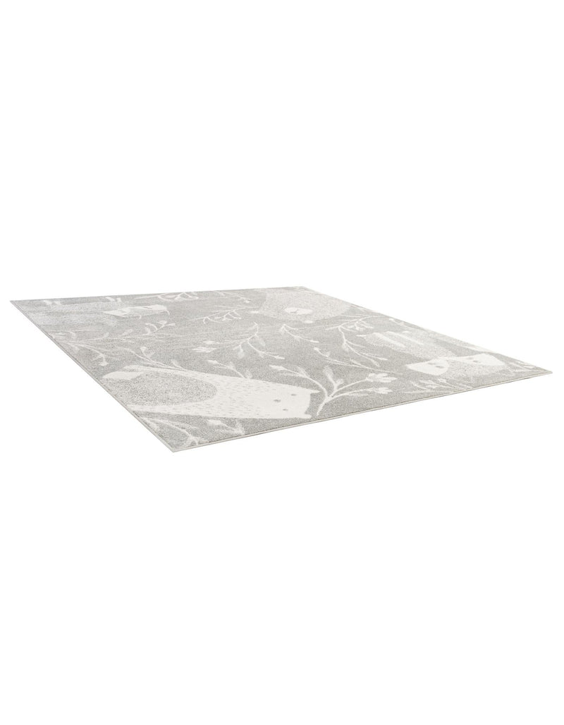 Wonder Tykes Collection Area Rug -  Quirky Square Gray  lifestyle 50