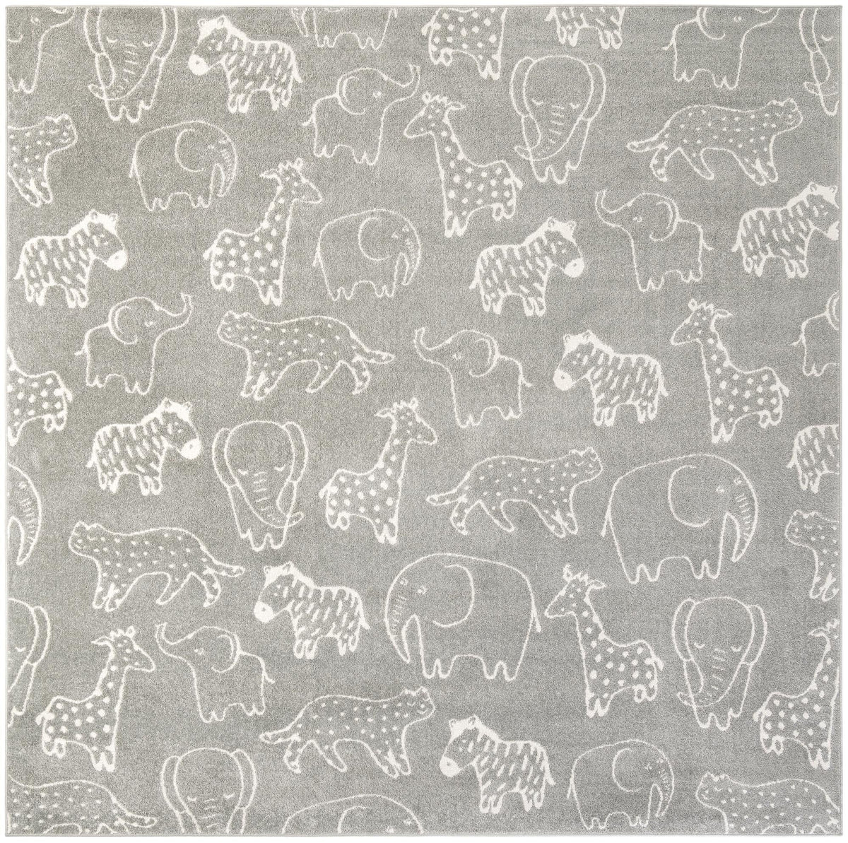 Wonder Tykes Collection Area Rug -  Spectrum Square Gray  lifestyle 114