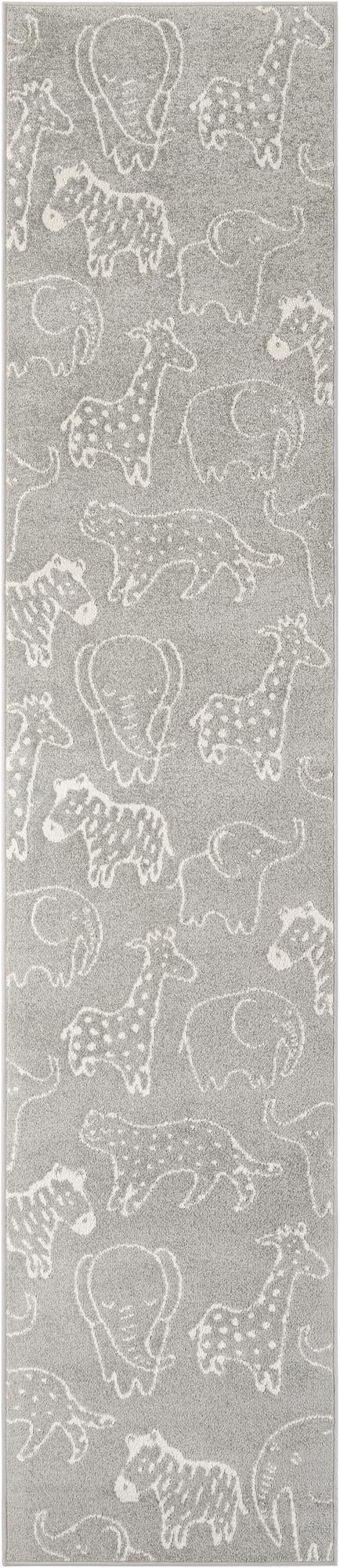 Wonder Tykes Collection Area Rug -  Spectrum Runner Gray  lifestyle 112