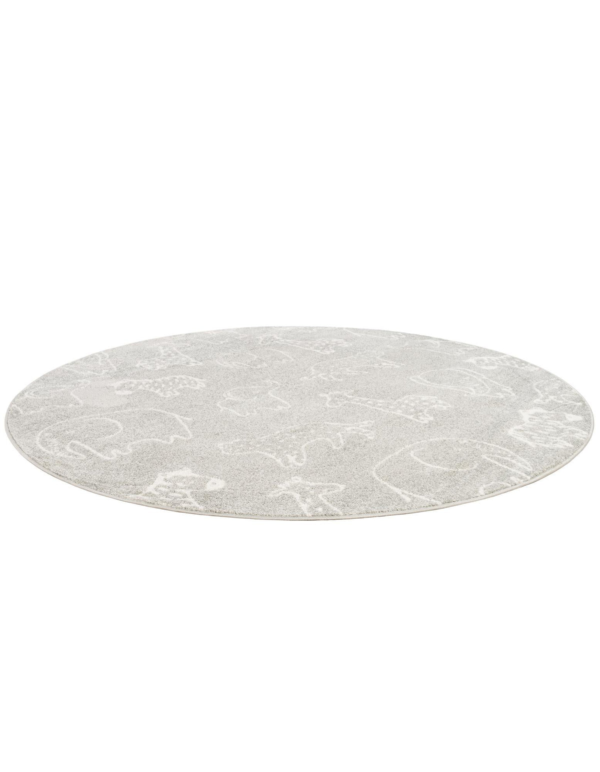 Wonder Tykes Collection Area Rug -  Spectrum Round Gray  lifestyle 72