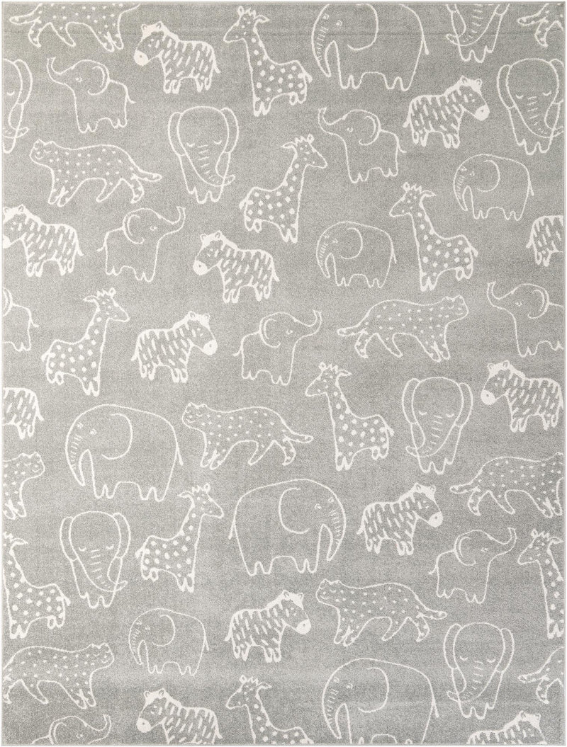 Wonder Tykes Collection Area Rug -  Spectrum Rectangle Gray  lifestyle 4