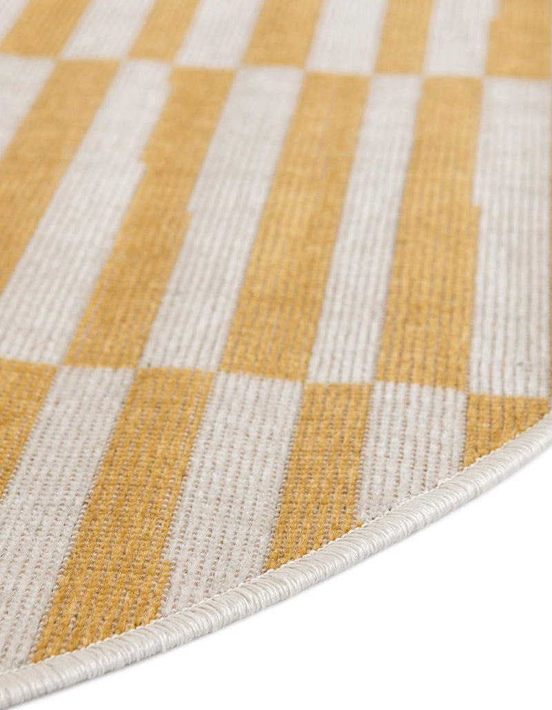 Soho Elegance Collection Area Rug -  Hudson (Yellow) Oval Yellow  lifestyle 26