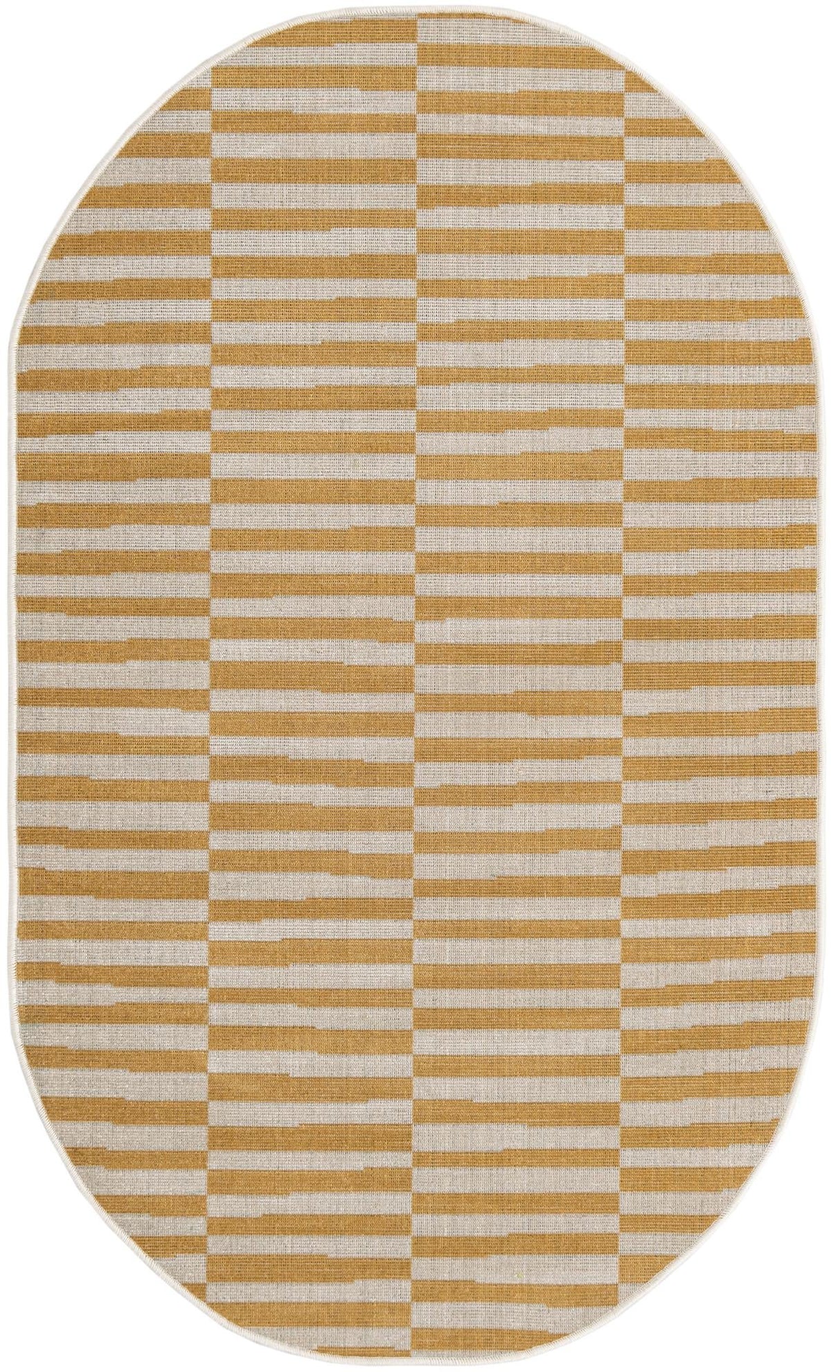 Soho Elegance Collection Area Rug -  Hudson (Yellow) Oval Yellow  lifestyle 19