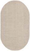 Soho Elegance Collection Area Rug - Chelsea (Beige) Oval Beige  lifestyle 17
