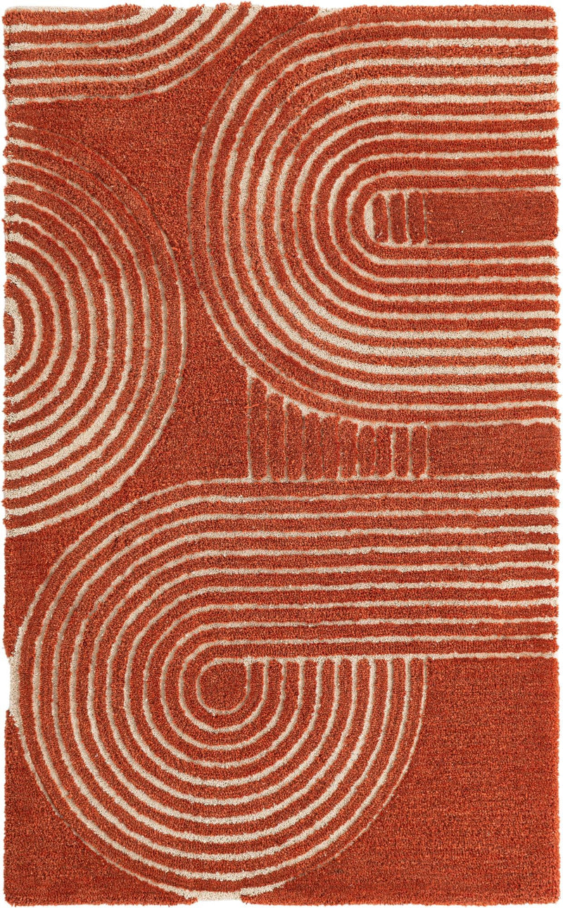 Briarwood Looms Collection Area Rug -  Multiton Rectangle Orange  lifestyle 2