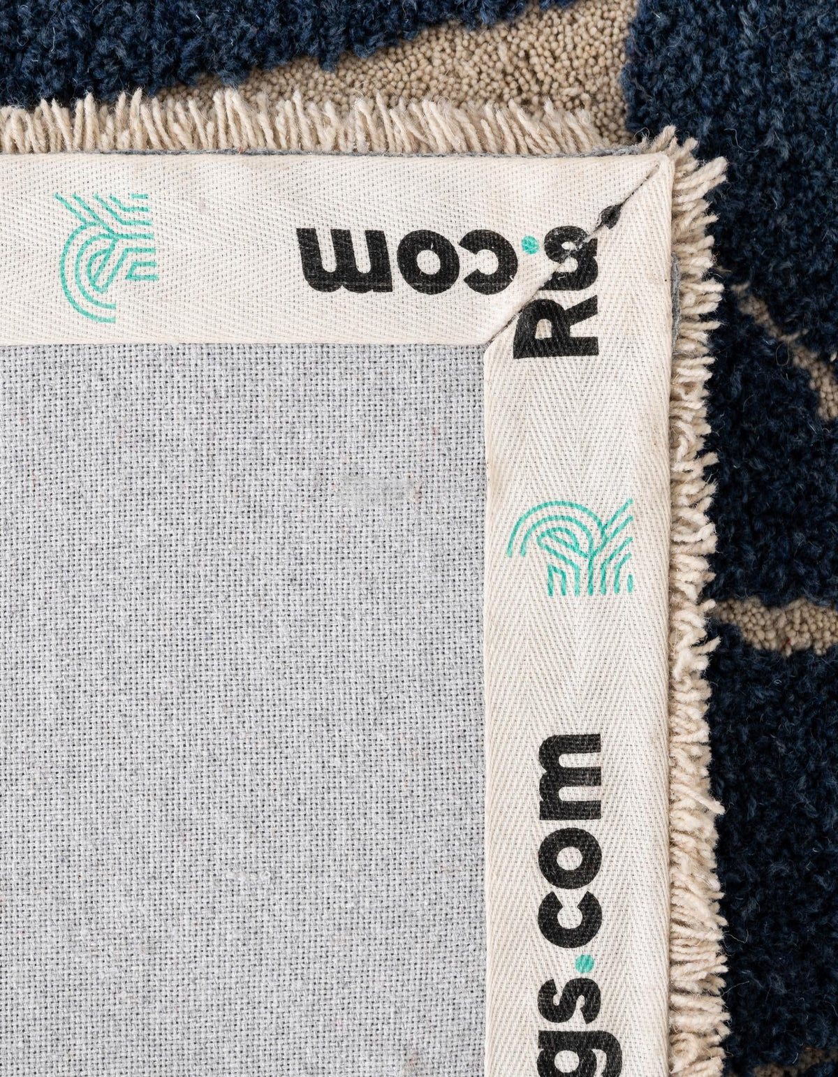 Shepherd's Glen Wool Collection Area Rug -  Willowbend Rectangle Navy Blue and Ivory  lifestyle 6