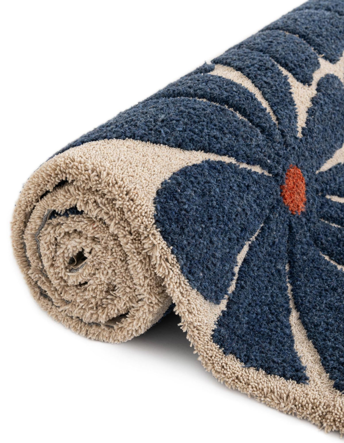 Shepherd's Glen Wool Collection Area Rug -  Willowbend Rectangle Navy Blue and Ivory  lifestyle 9