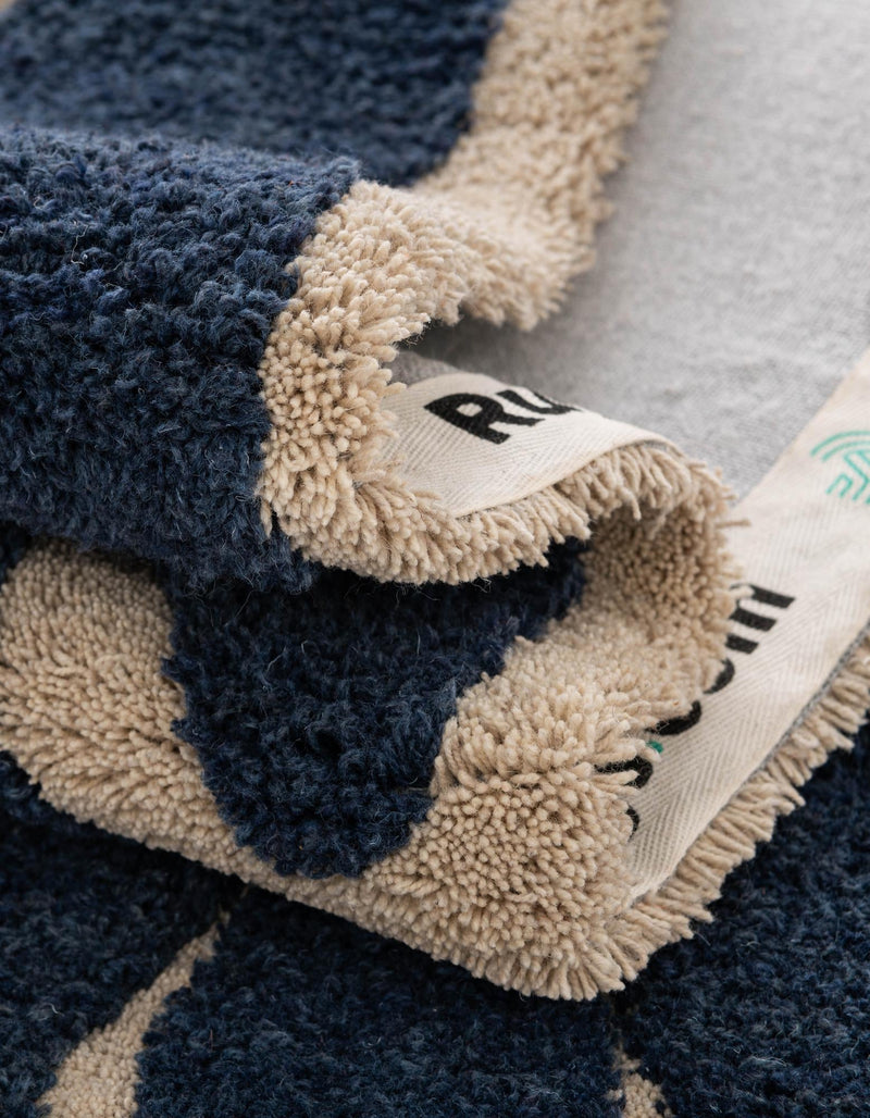Shepherd's Glen Wool Collection Area Rug -  Willowbend Rectangle Navy Blue and Ivory  lifestyle 10