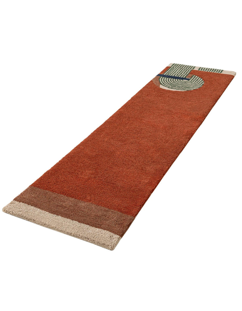 Shepherd's Glen Wool Collection Area Rug -  Birchfield Runner Orange  lifestyle 3