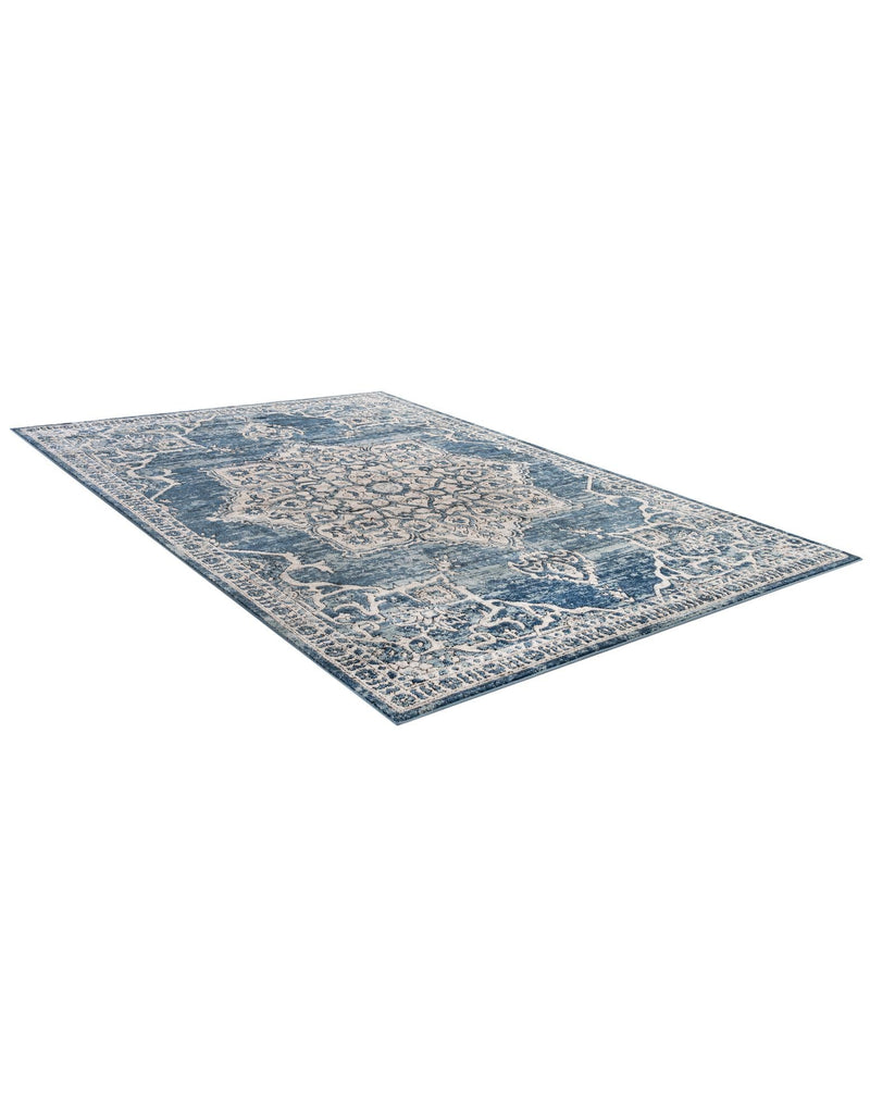 Mykonos Manor Collection Area Rug -  Tinos (Blue) Rectangle Blue  lifestyle 3