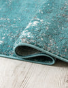 Riviera Elegance Collection Area Rug - Antibes (Turquoise) Rectangle Turquoise  lifestyle 13