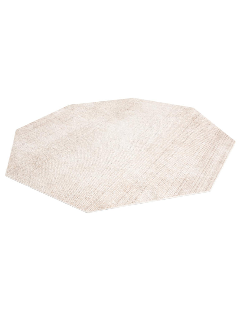 Jewel Oasis Collection Area Rug - Sapphire (Ivory) Octagon Ivory  lifestyle 53