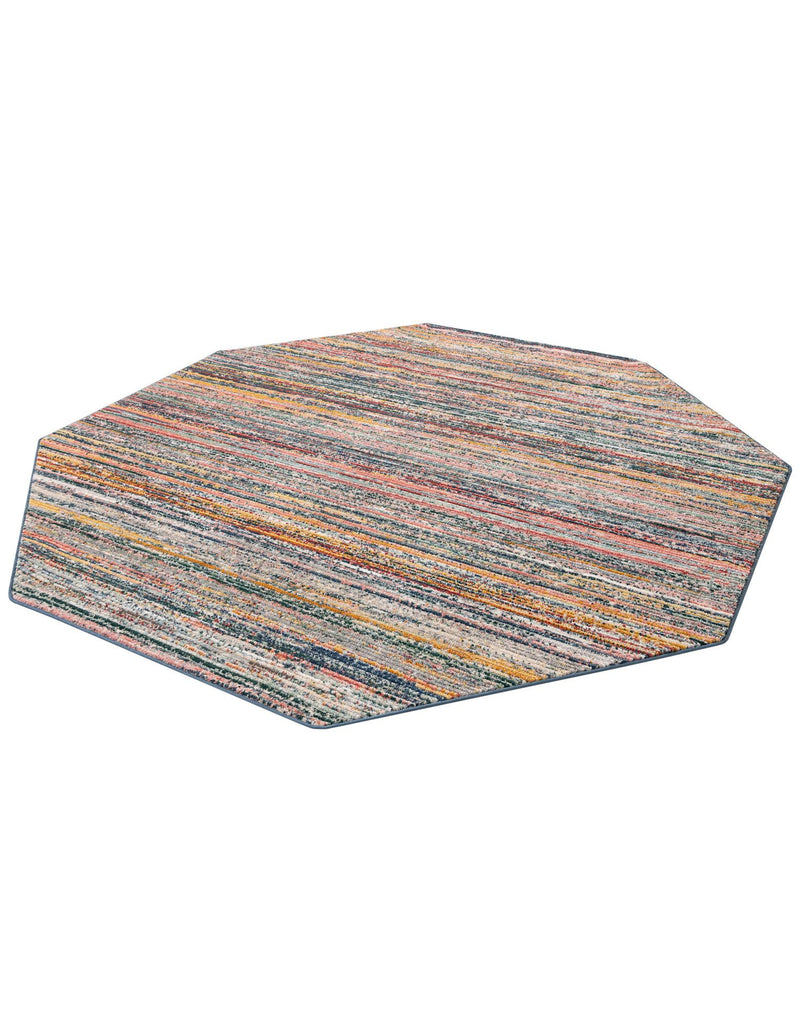 Jewel Oasis Collection Area Rug - Sapphire (Multi) Octagon Multi  lifestyle 45
