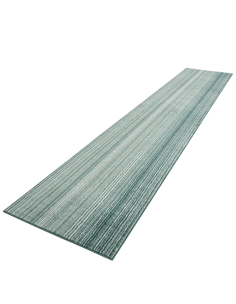Jewel Oasis Collection Area Rug - Sapphire (Green) Runner Green  lifestyle 34