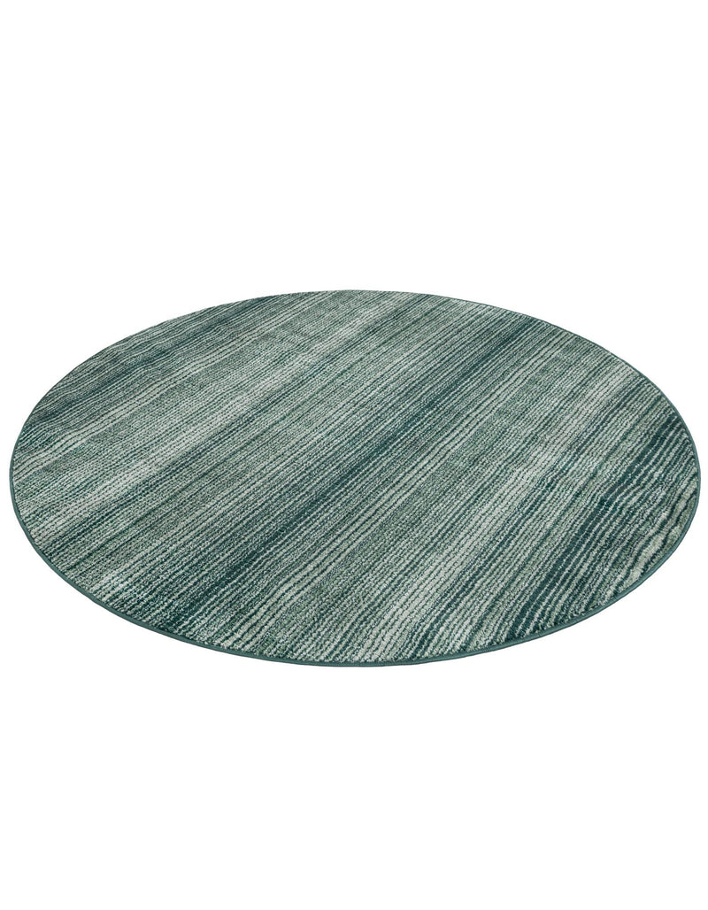 Jewel Oasis Collection Area Rug - Sapphire (Green) Round Green  lifestyle 28