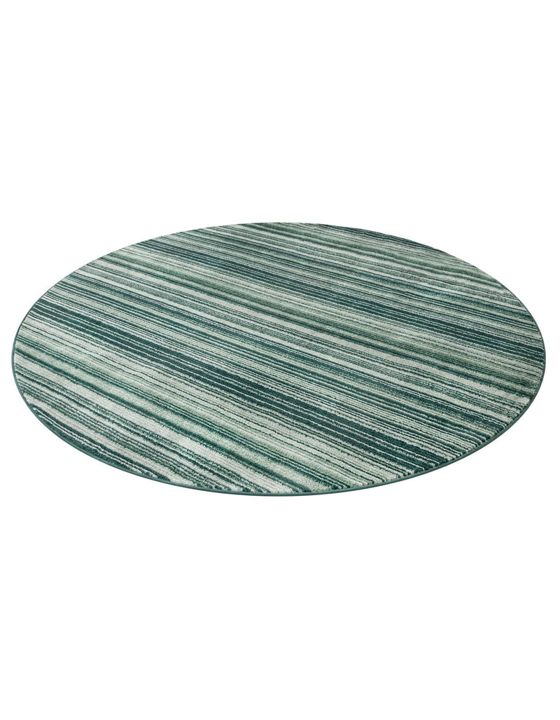 Jewel Oasis Collection Area Rug - Sapphire (Green) Round Green  lifestyle 51