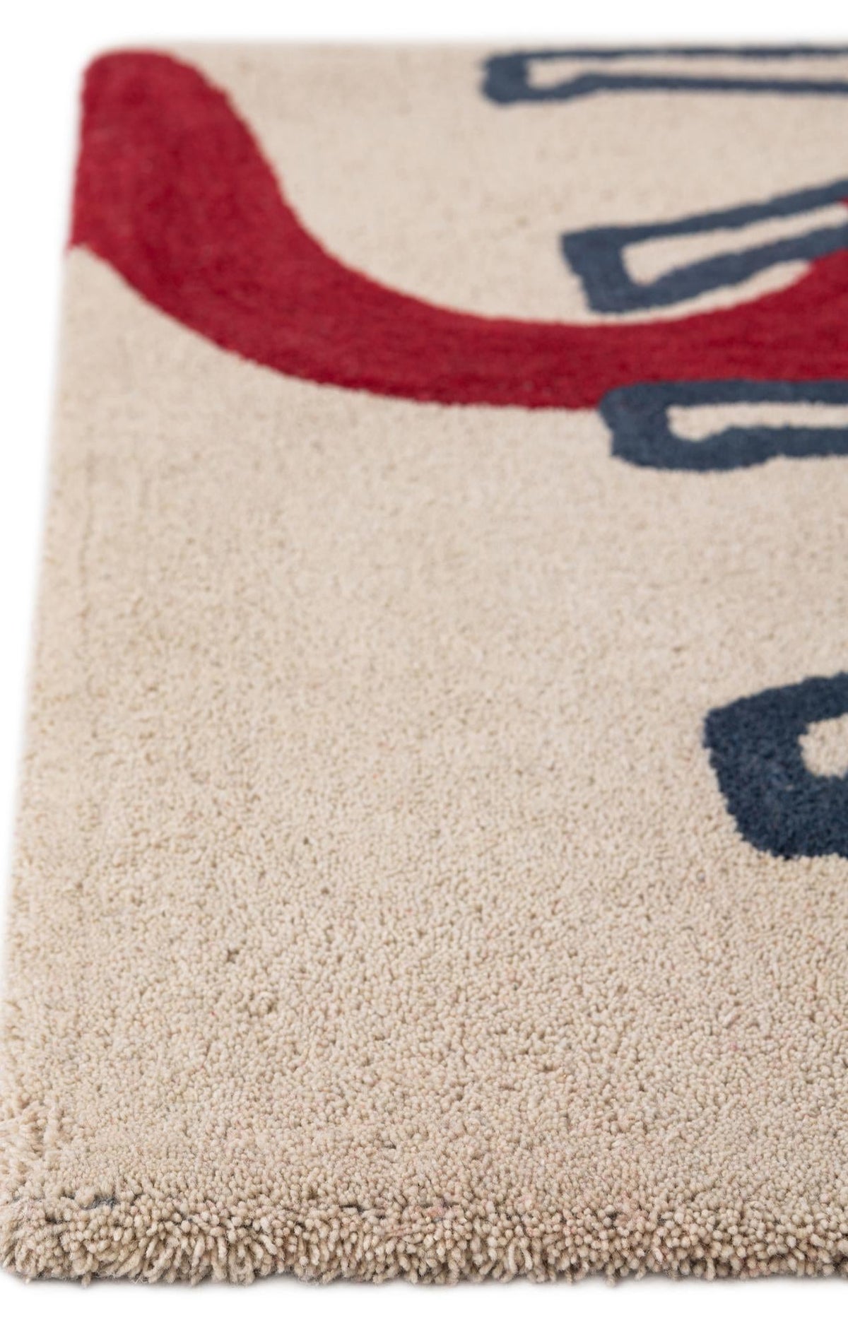 Shepherd's Glen Wool Collection Area Rug -  Aspen Rectangle Ivory and Red  lifestyle 4