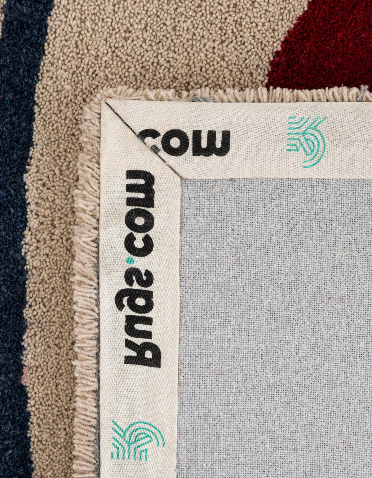 Shepherd's Glen Wool Collection Area Rug -  Aspen Rectangle Ivory and Red  lifestyle 6