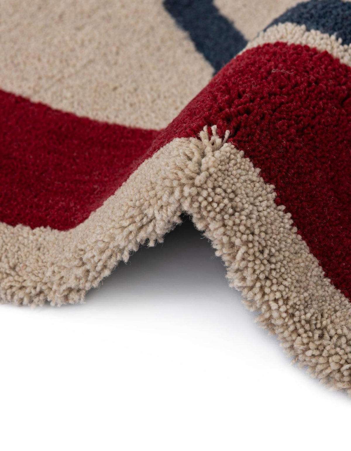 Shepherd's Glen Wool Collection Area Rug -  Aspen Rectangle Ivory and Red  lifestyle 7