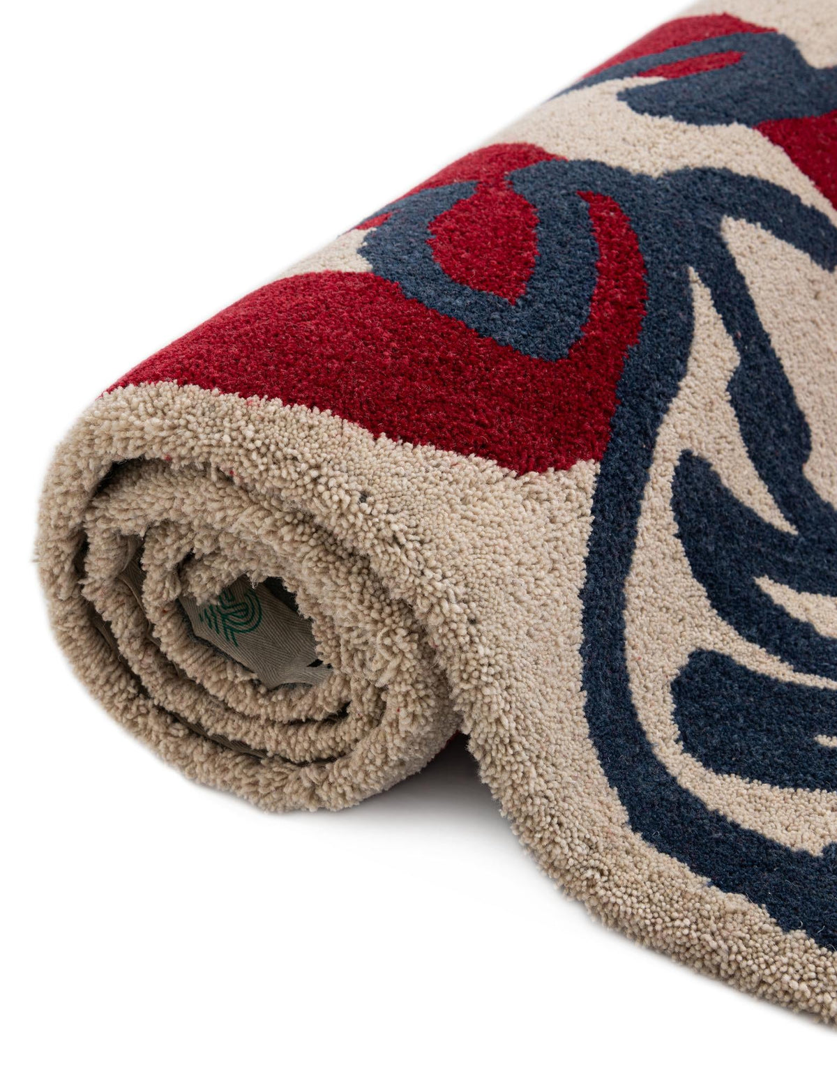 Shepherd's Glen Wool Collection Area Rug -  Aspen Rectangle Ivory and Red  lifestyle 9